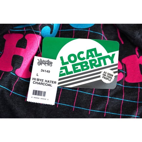 Local Celebrity Hater Tee Shirt Size L Hi/Bye from Journeys T-Shirt - Picture 5 of 7